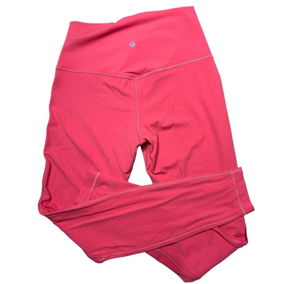 Lululemon Align High-Rise Workout Gym Yoga Leggings Size 8 (Hot Pink) - Picture 1 of 6